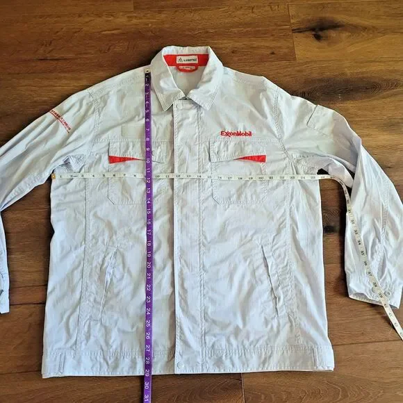 Exxon Mobil Chemical Jacket 3XL U Protec Static Huizhou Plant Zip Snap NICE
